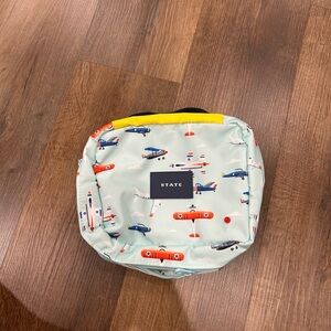 STATE Kids Airplane Toiletry hanging bag